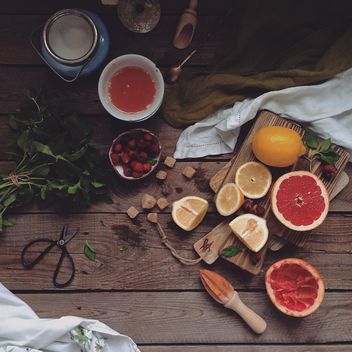 Ingredients for preparation of lemonade - Free image #136603